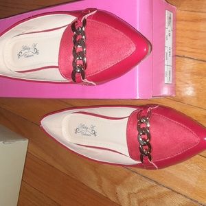 Red CasualFlat Dress Shoes by Ashley Collection Size 6.5